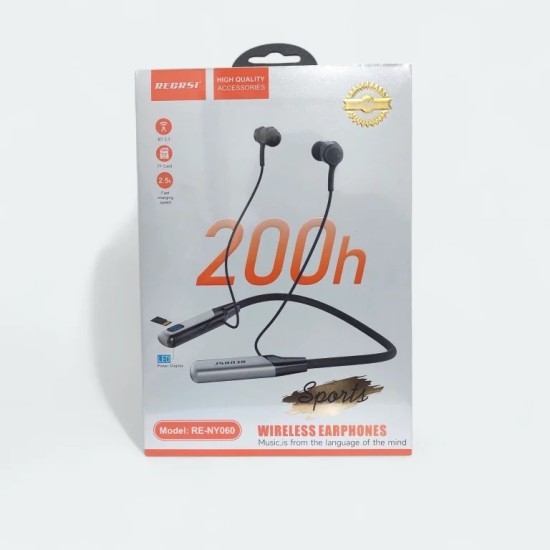 Recrsi RE-NY060 200 Hours Bluetooth Neckband |